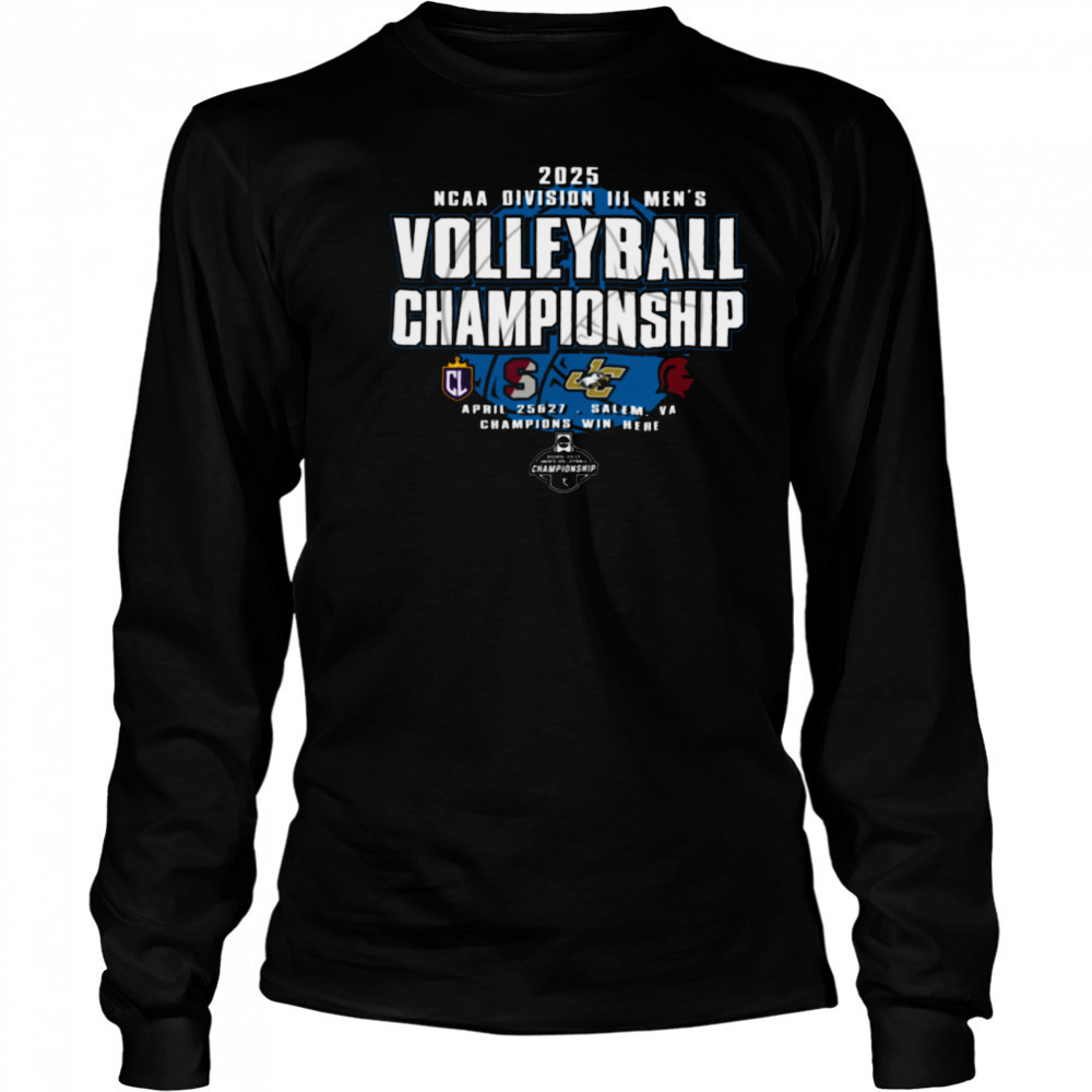 NCAA 2025 Division III Men’s Volleyball Champions T Shirt Long Sleeved