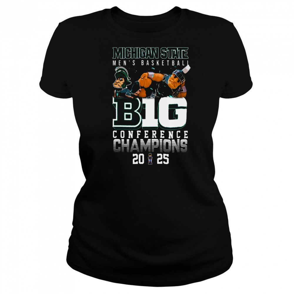 NCAA Michigan State Spartans Men’s Basketball B1G Conference Champions 2025 T Shirt Women's T-shirt