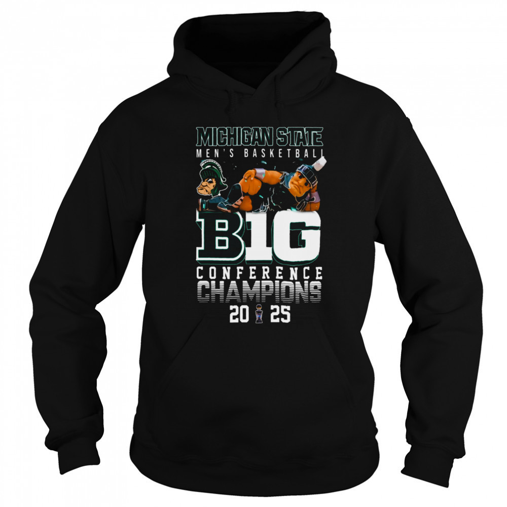 NCAA Michigan State Spartans Men’s Basketball B1G Conference Champions 2025 T Shirt Sweatshirt