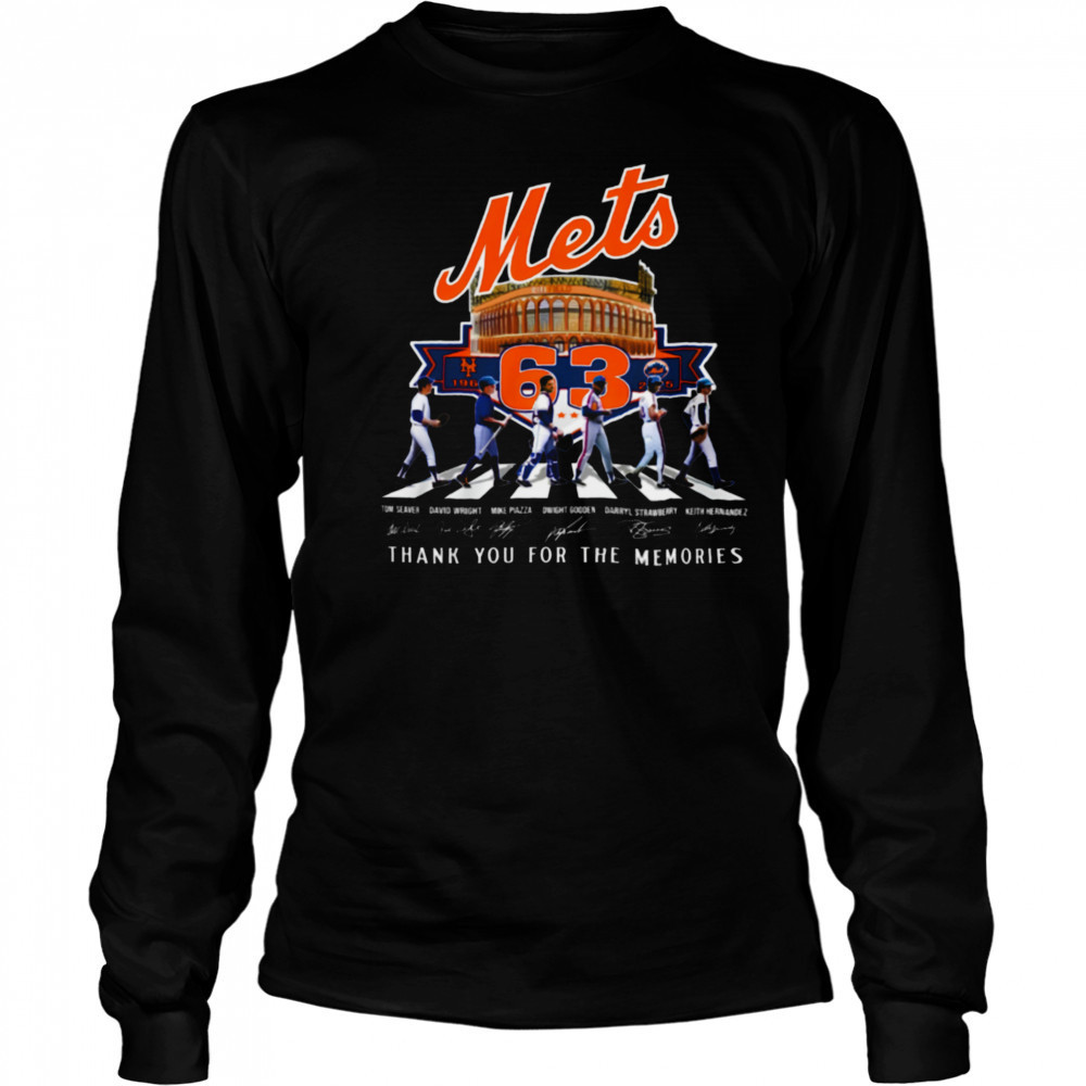 New York Mets 63rd Anniversary 1962 2025 Thank You For The Memories T Shirt Long Sleeved