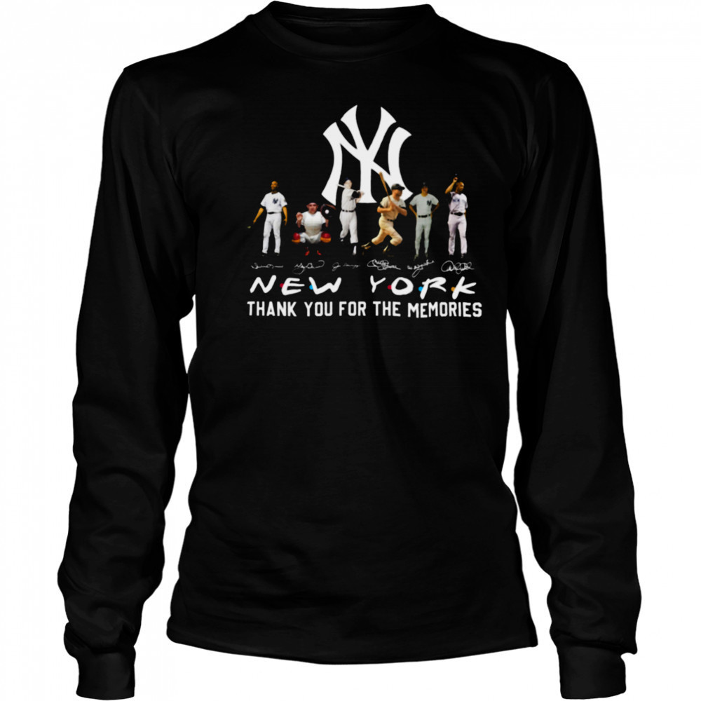 New York Yankees Signature Thank You For The Memories T Shirt Long Sleeved