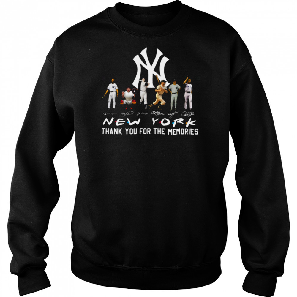 New York Yankees Signature Thank You For The Memories T Shirt Hoodie
