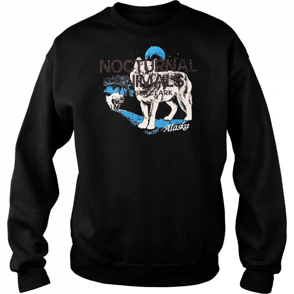 Nocturnal Animals Alaska Wolves T-shirt Hoodie