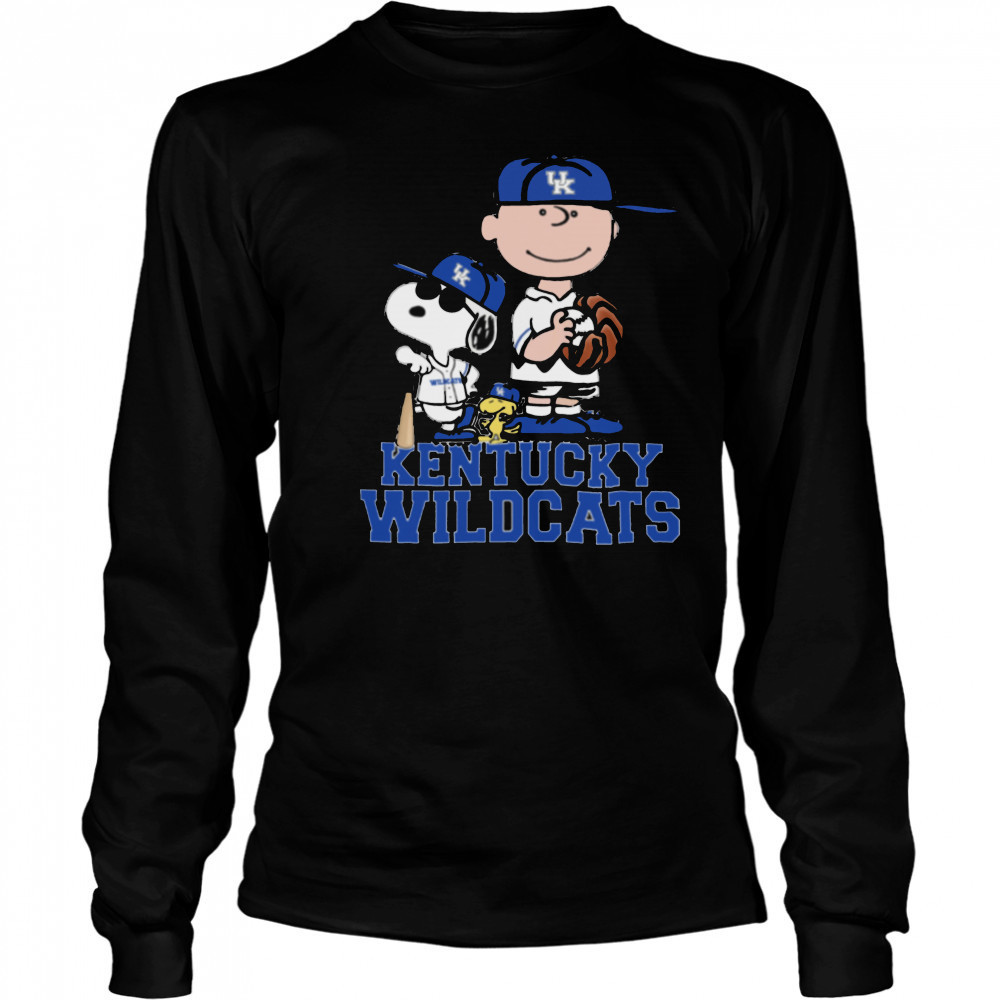 Official Kentucky Wildcats x Peanuts Snoopy T Shirt Long Sleeved