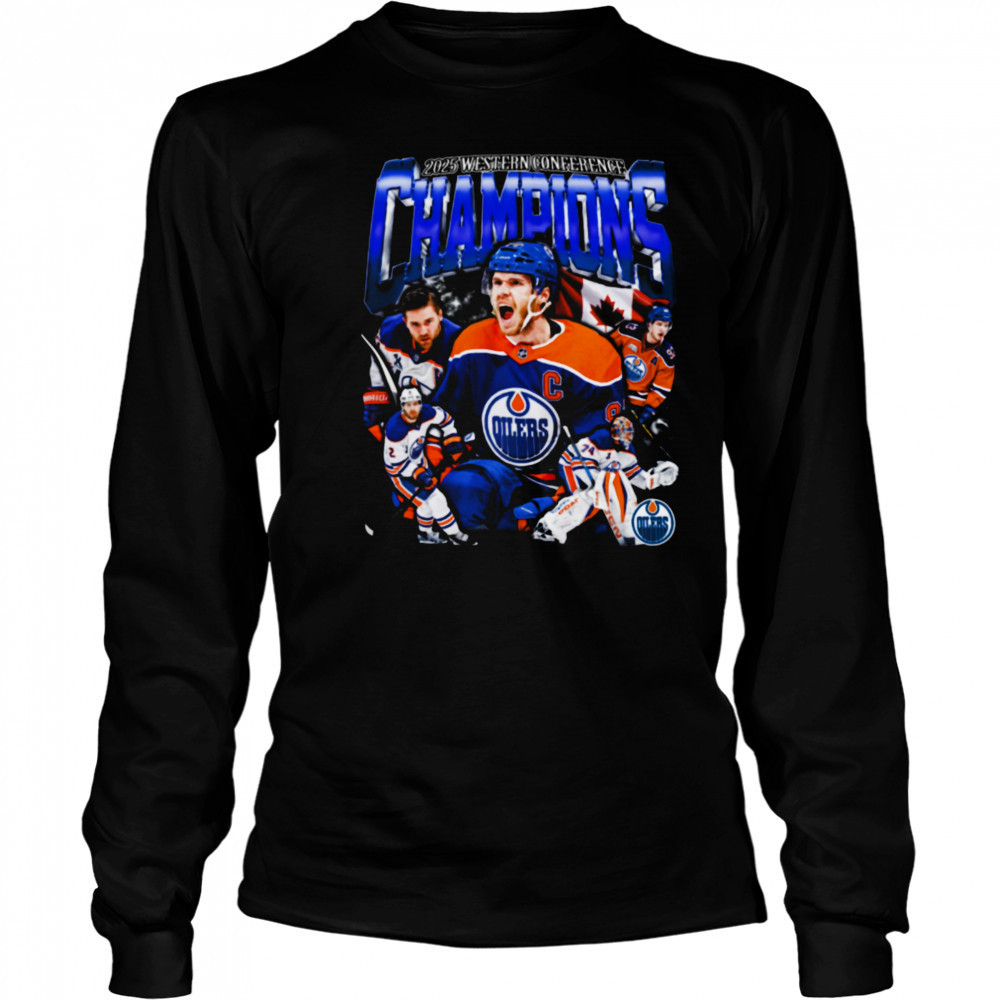 Oilers Wcf Champions T Shirt Long Sleeved