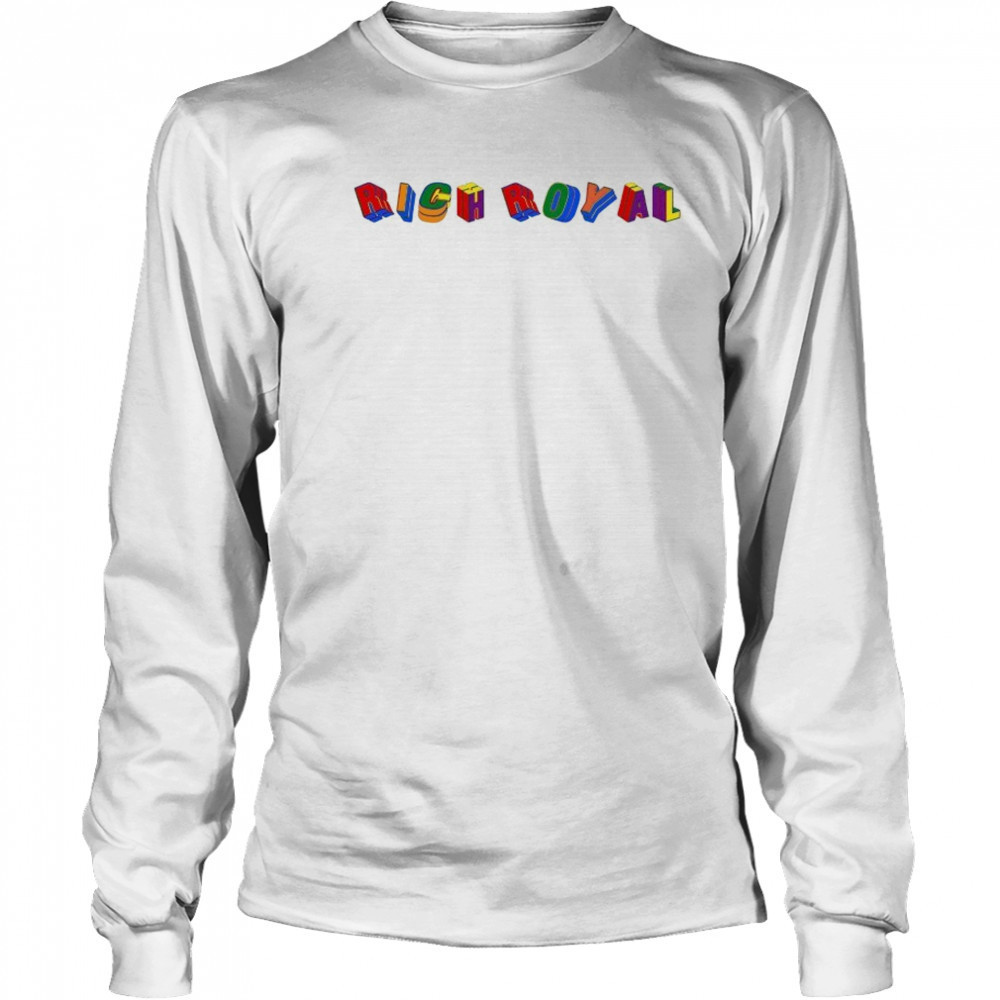Rich Royal Colorful Cube T-shirt Long Sleeved