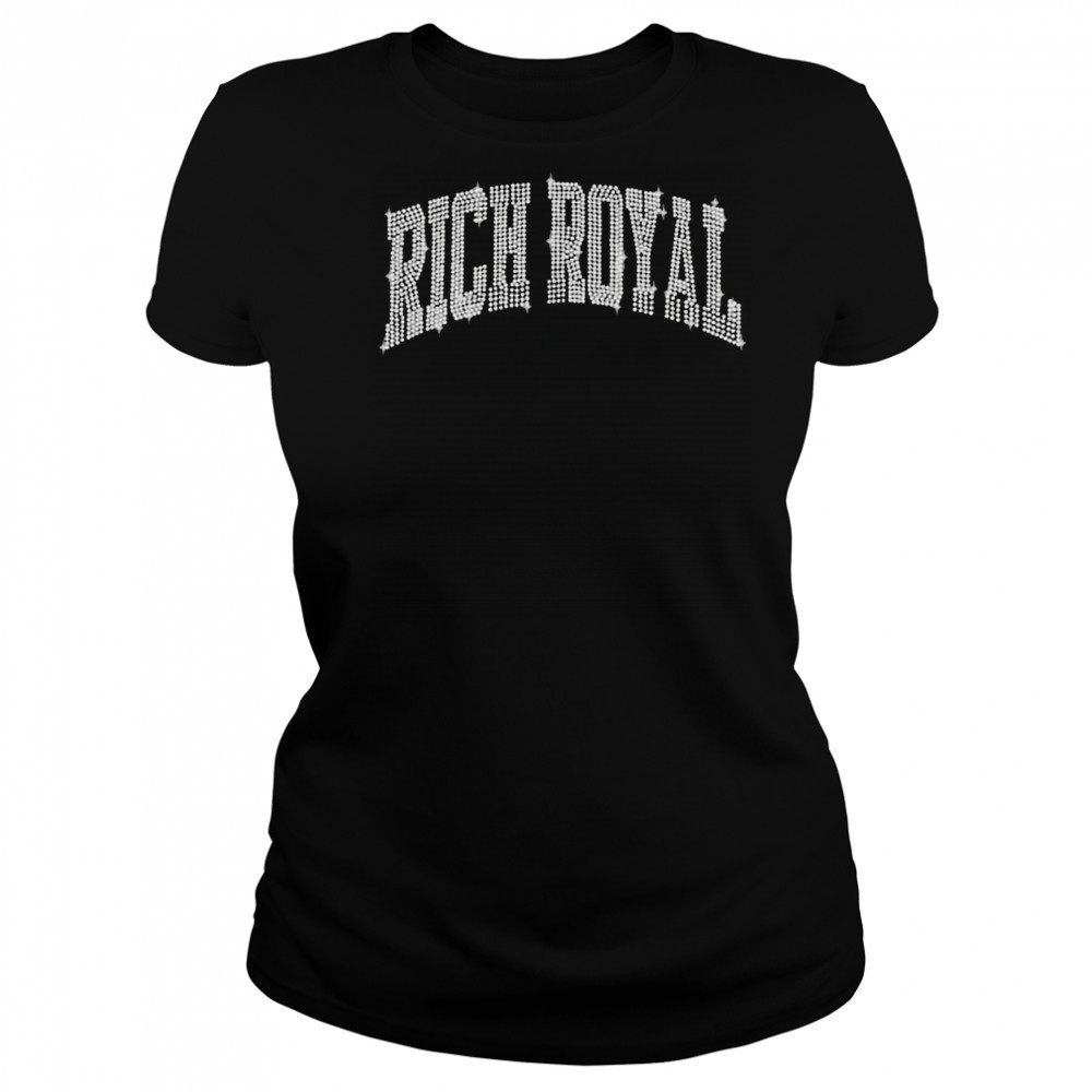 Rich Royal Rhinestone T-shirt Women's T-shirt
