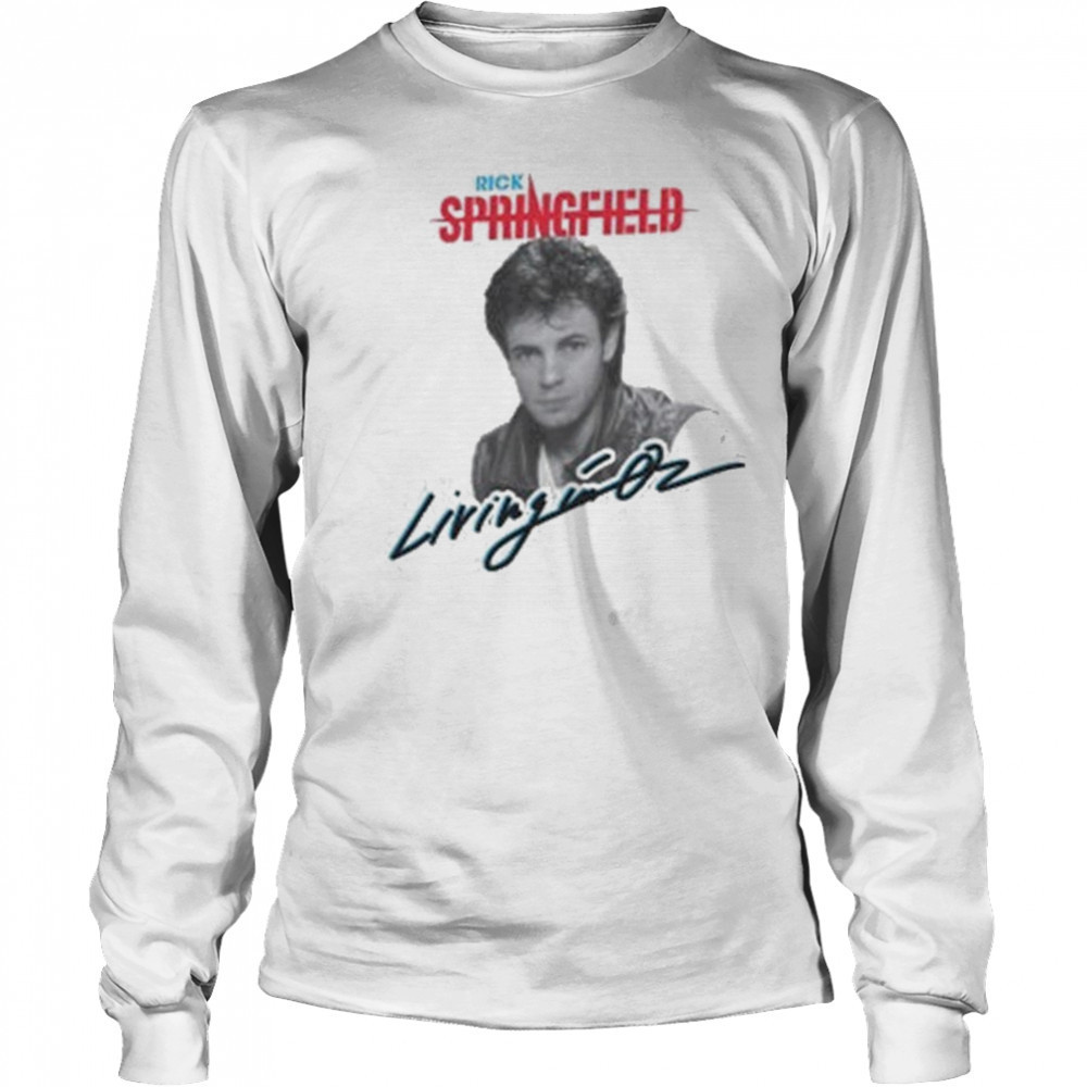Rick Springfield Living In Oz T-shirt Long Sleeved