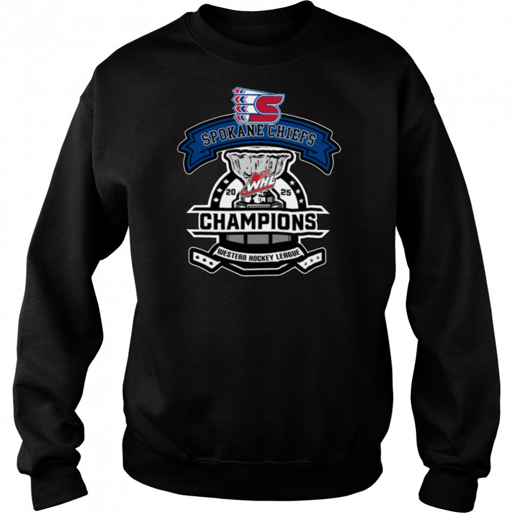 Spokane Chiefs 2025 Western Hockey League National Champions T Shirt Hoodie