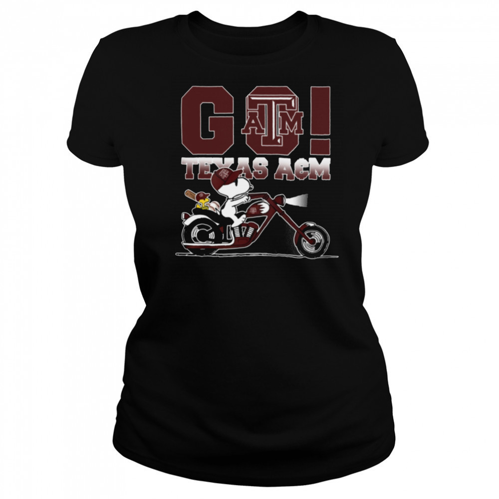 Texas A&M Aggies Baseball x Snoopy Go Shirt Women's T-shirt