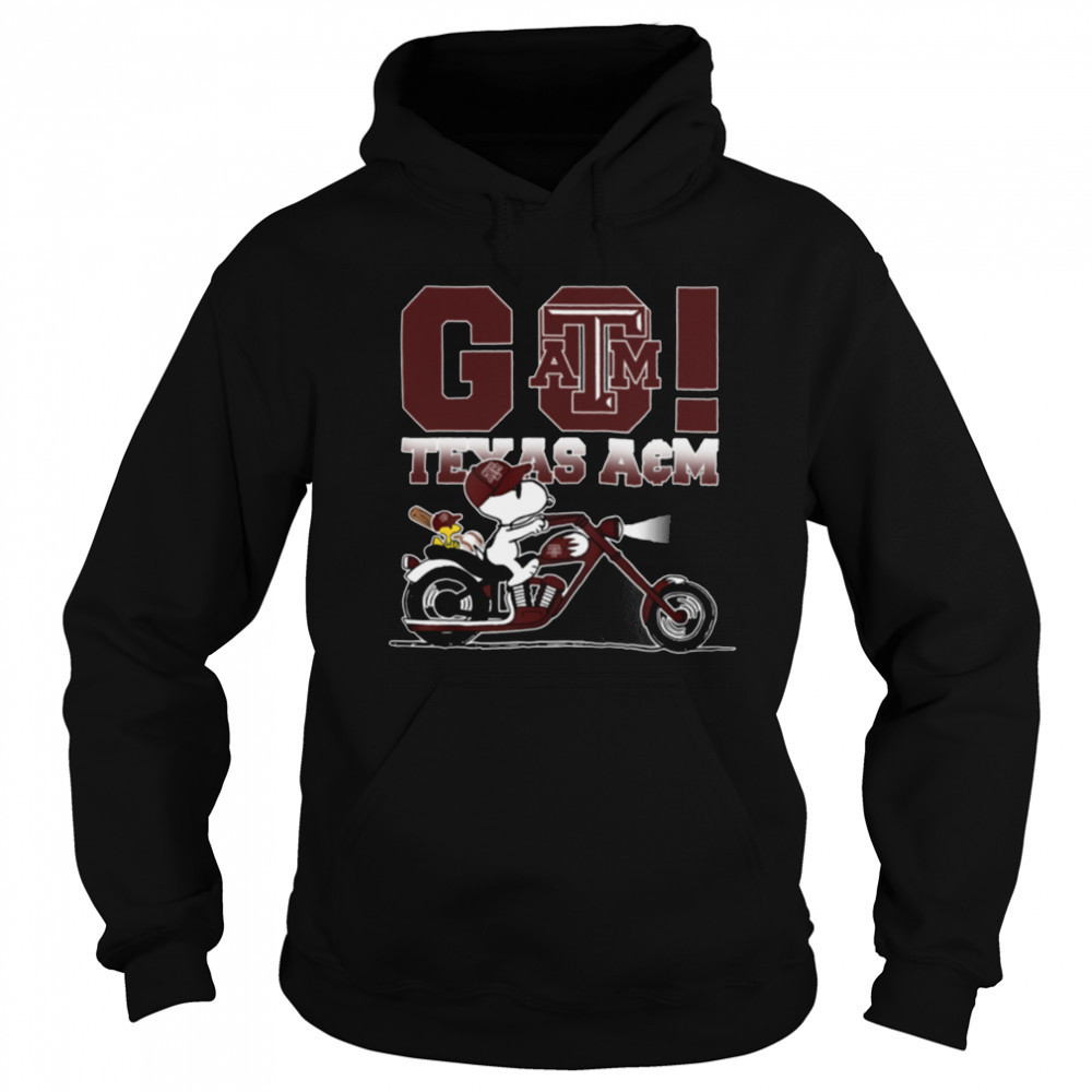 Texas A&M Aggies Baseball x Snoopy Go Shirt Sweatshirt