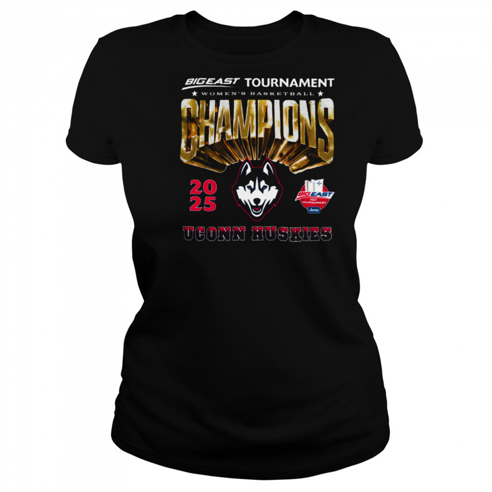 UConn Women’s Basketball 2024 25 Big East WBB Tournament Champions T Shirt Women's T-shirt