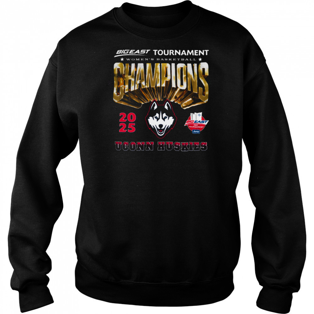 UConn Women’s Basketball 2024 25 Big East WBB Tournament Champions T Shirt Hoodie