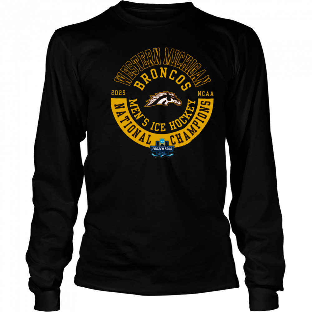 Western Michigan Broncos 2025 National Champions Jersey Circle Short Sleeve T Shirt Long Sleeved