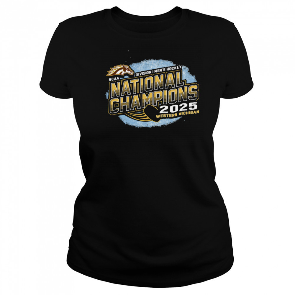 Western Michigan Broncos Men’s Hockey 2025 Ncaa National Champions ’47 Franklin T Shirt Women's T-shirt