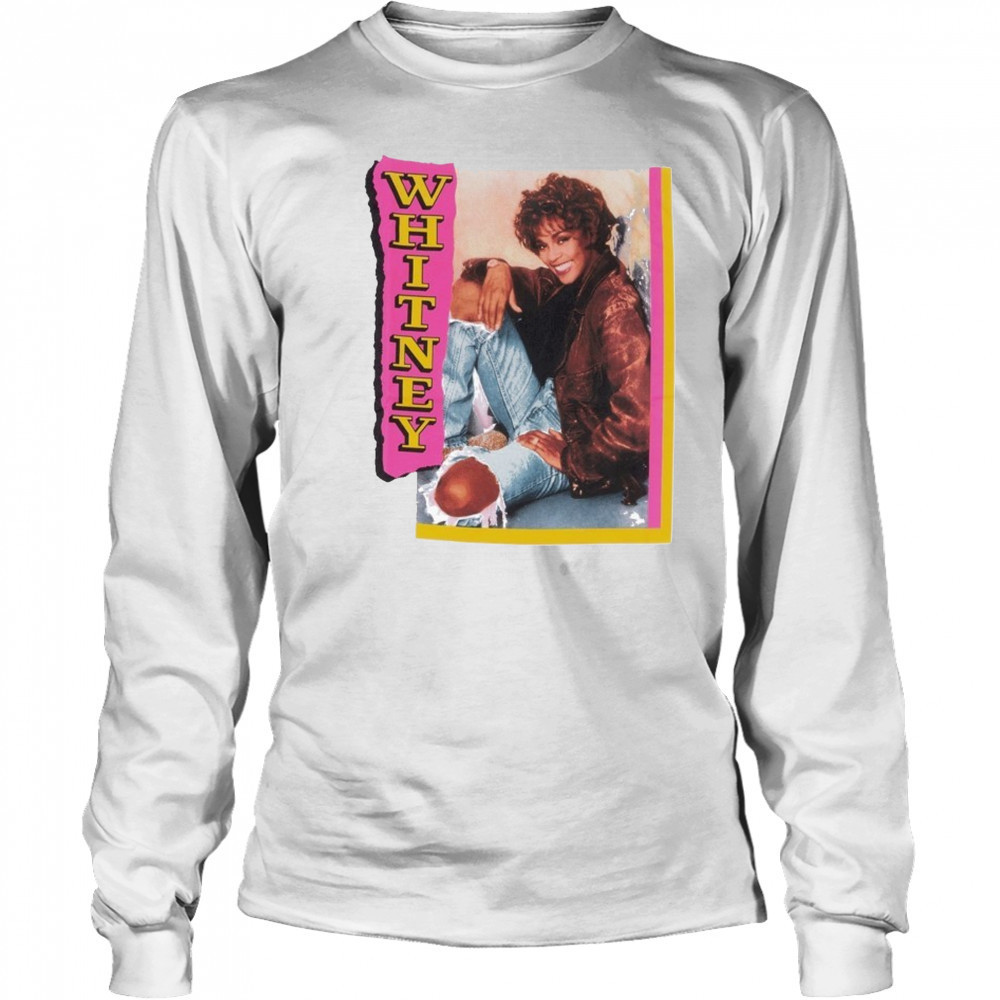 Whitney Houston Bold T-shirt Long Sleeved