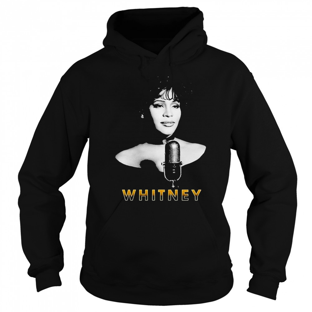 Whitney Houston Microphone T-Shirt Sweatshirt