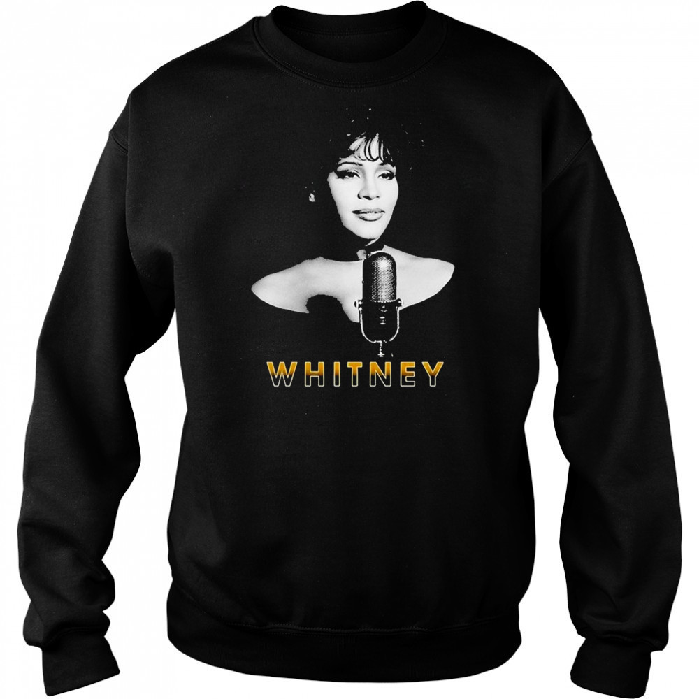 Whitney Houston Microphone T-Shirt Hoodie