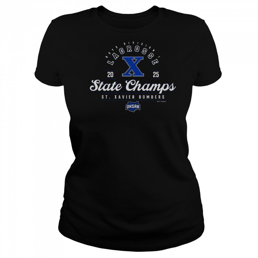 2025 OHSAA Boys Lacrosse D1 State Champions St. Xavier Bombers T-Shirt Women's T-shirt