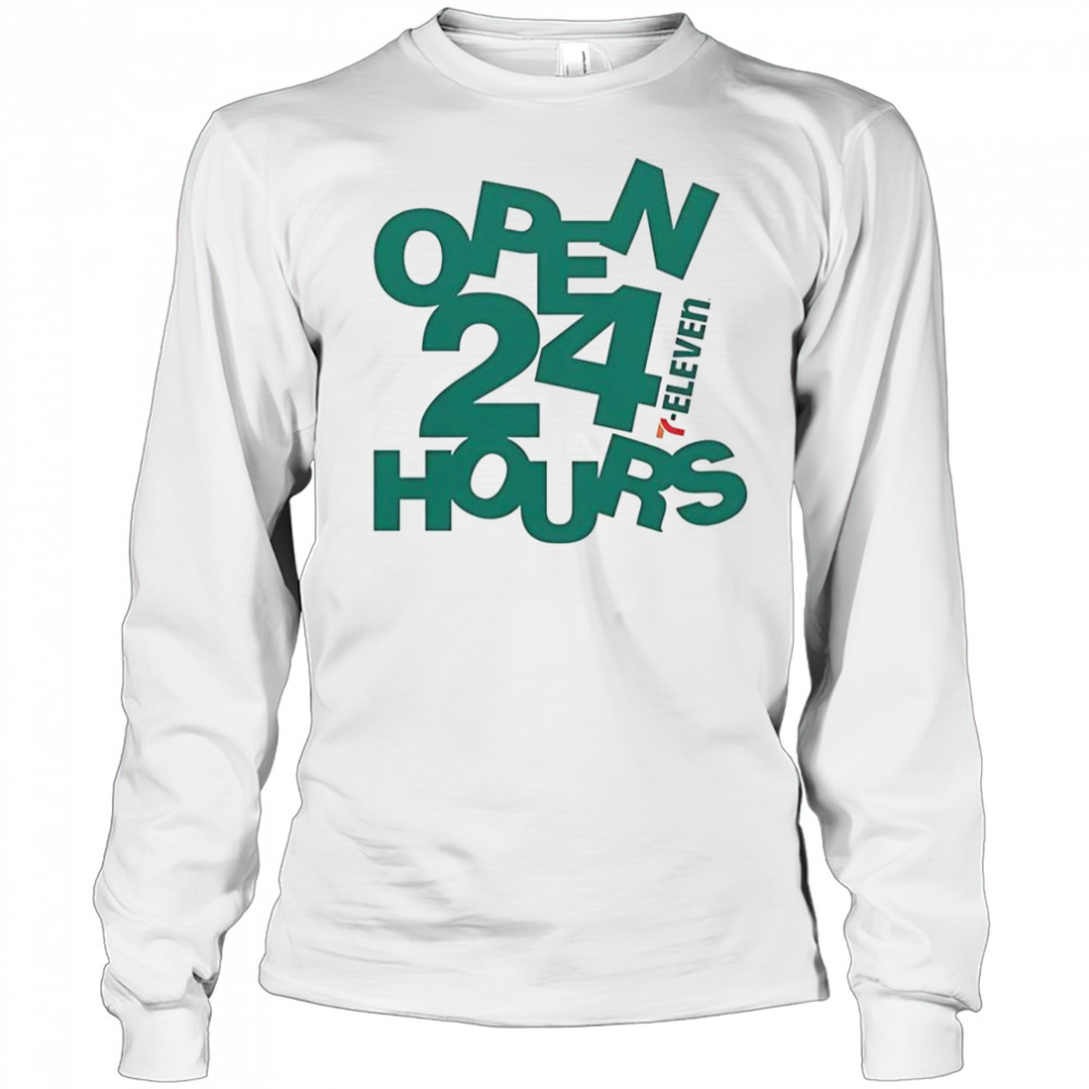 7 Eleven Open 24 Hours Abstract T-Shirt Long Sleeved