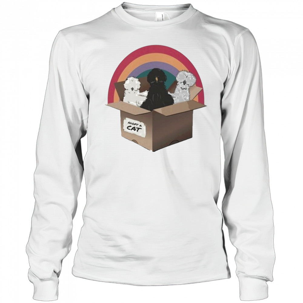 Adopt A Cat T-shirt Long Sleeved