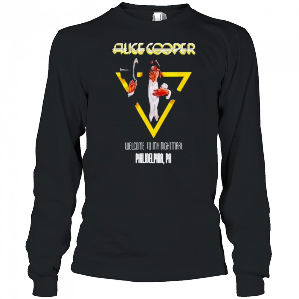 Alice Cooper World Tour 2025 Philadelphia Shirt Long Sleeved