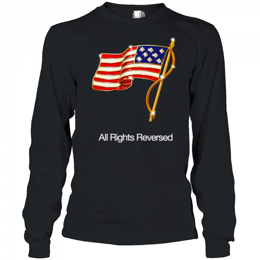 All rights reversed American flag shirt Long Sleeved