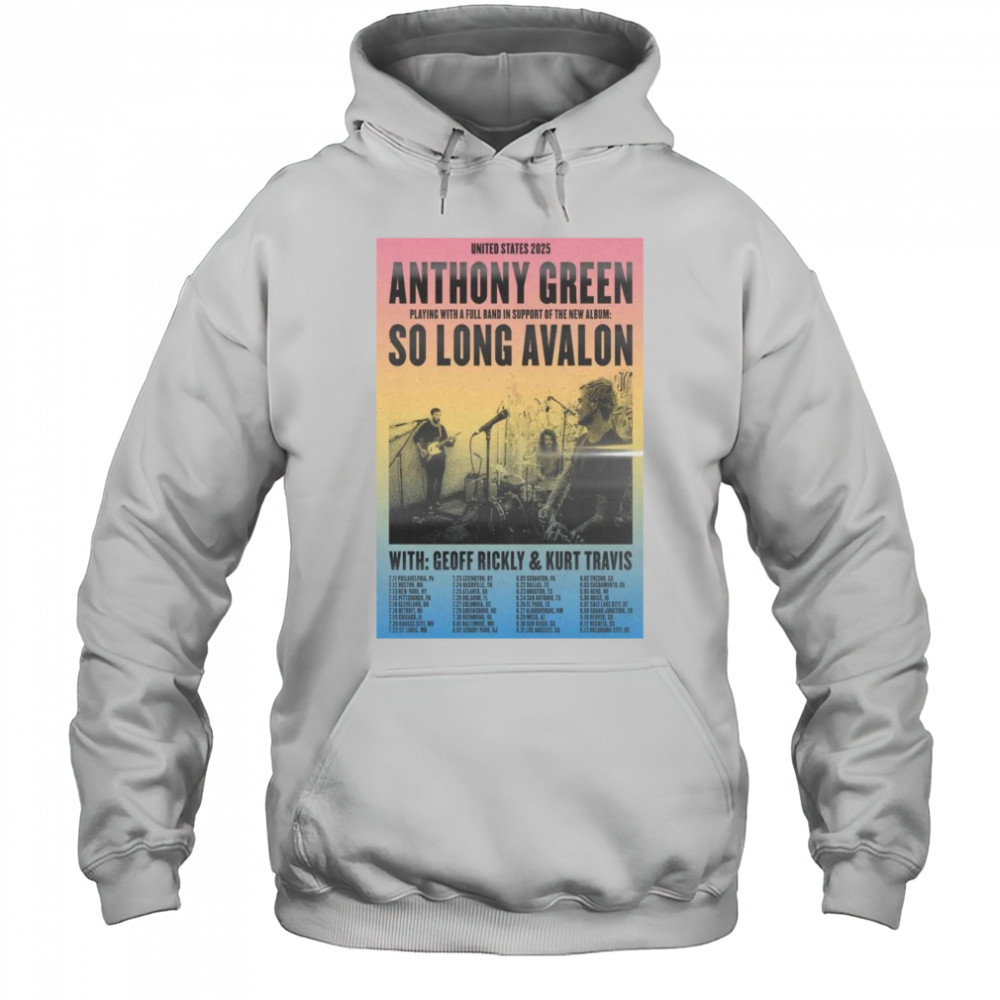 Anthony Green & So Long Avalon Tour July 2025 Shirt Hoodie