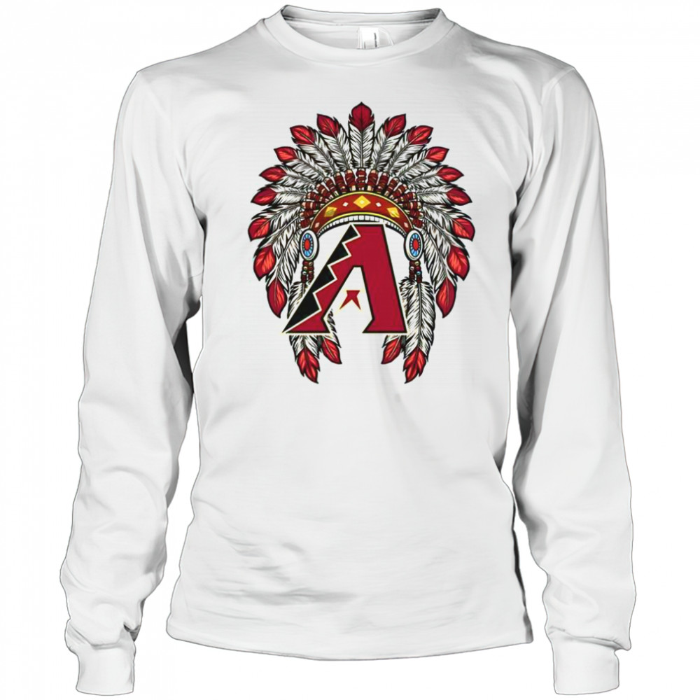 Arizona Diamondbacks Native American Logo T-Shirt Long Sleeved