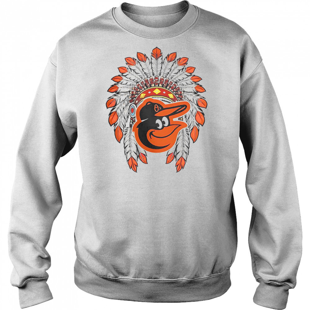 Baltimore Orioles Native American Logo T-Shirt Hoodie