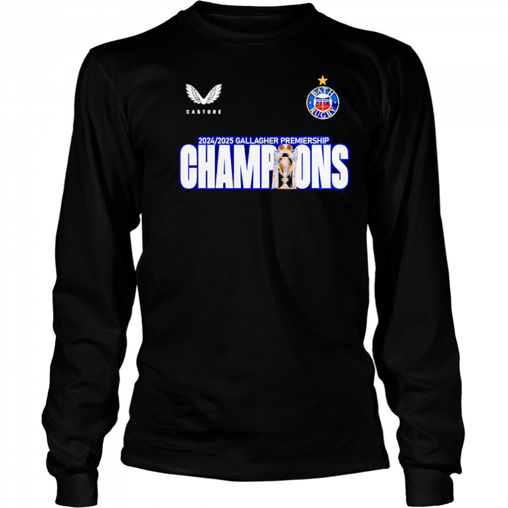Bath Rugby Premiership Champions 2025 Treble Winners shirt Long Sleeved