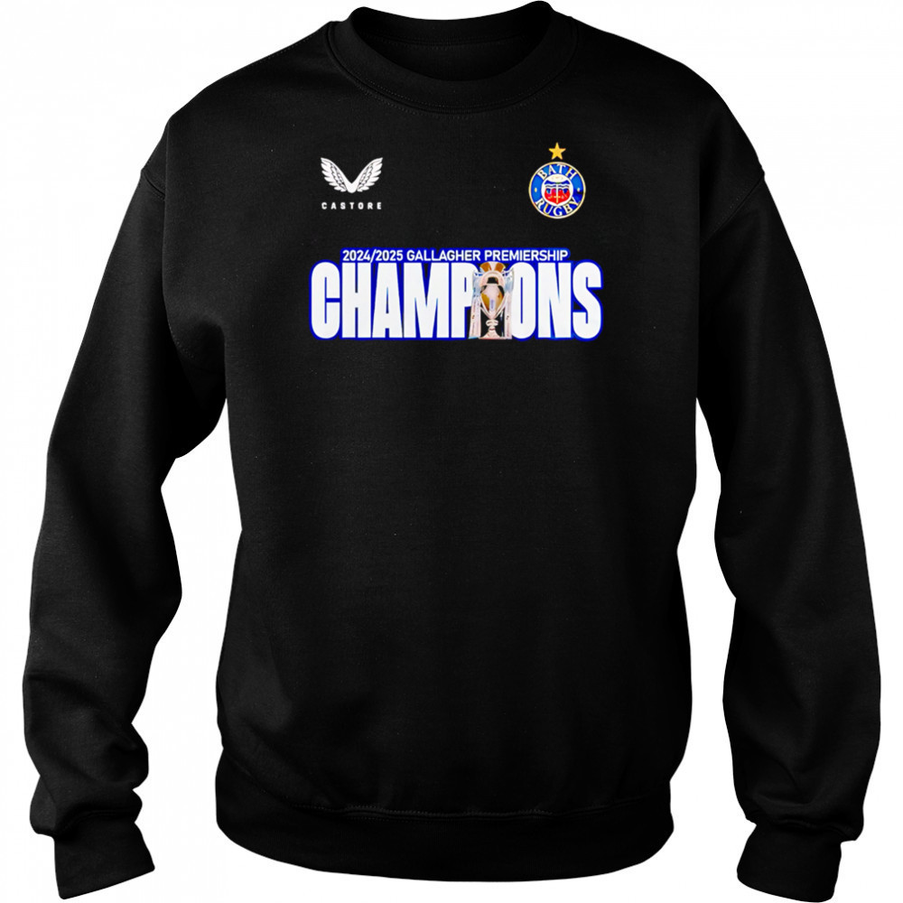 Bath Rugby Premiership Champions 2025 Treble Winners shirt Hoodie
