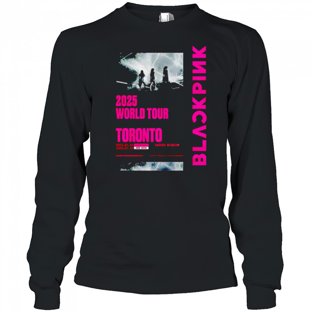 Blackpink 2025 World Tour Toronto Blue Jays shirt Long Sleeved