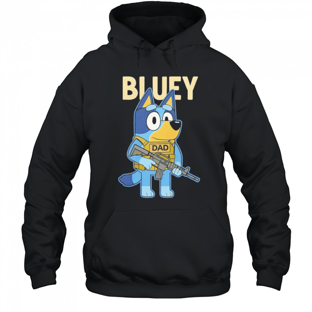 Bluey Military Tactical Dad shirt Hoodie