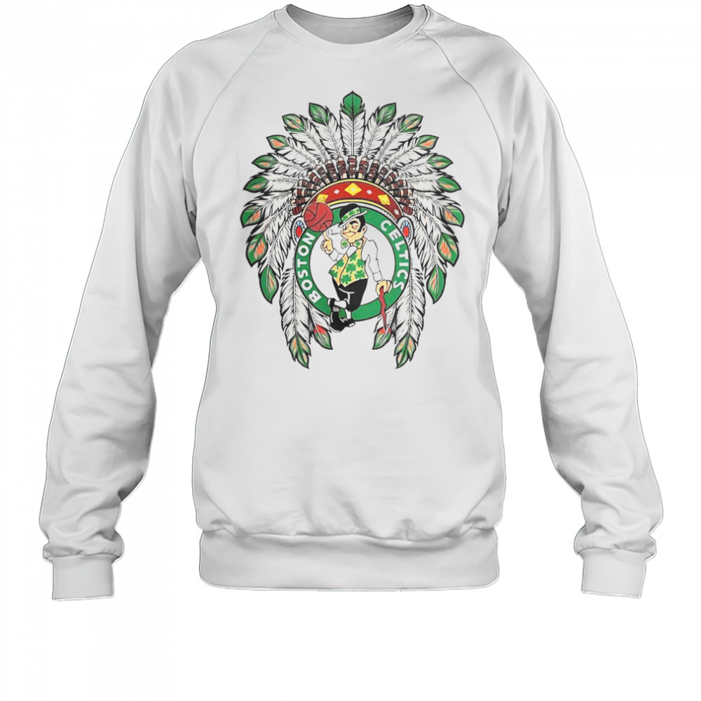 Boston Celtics Native American Logo T-Shirt Sweatshirt