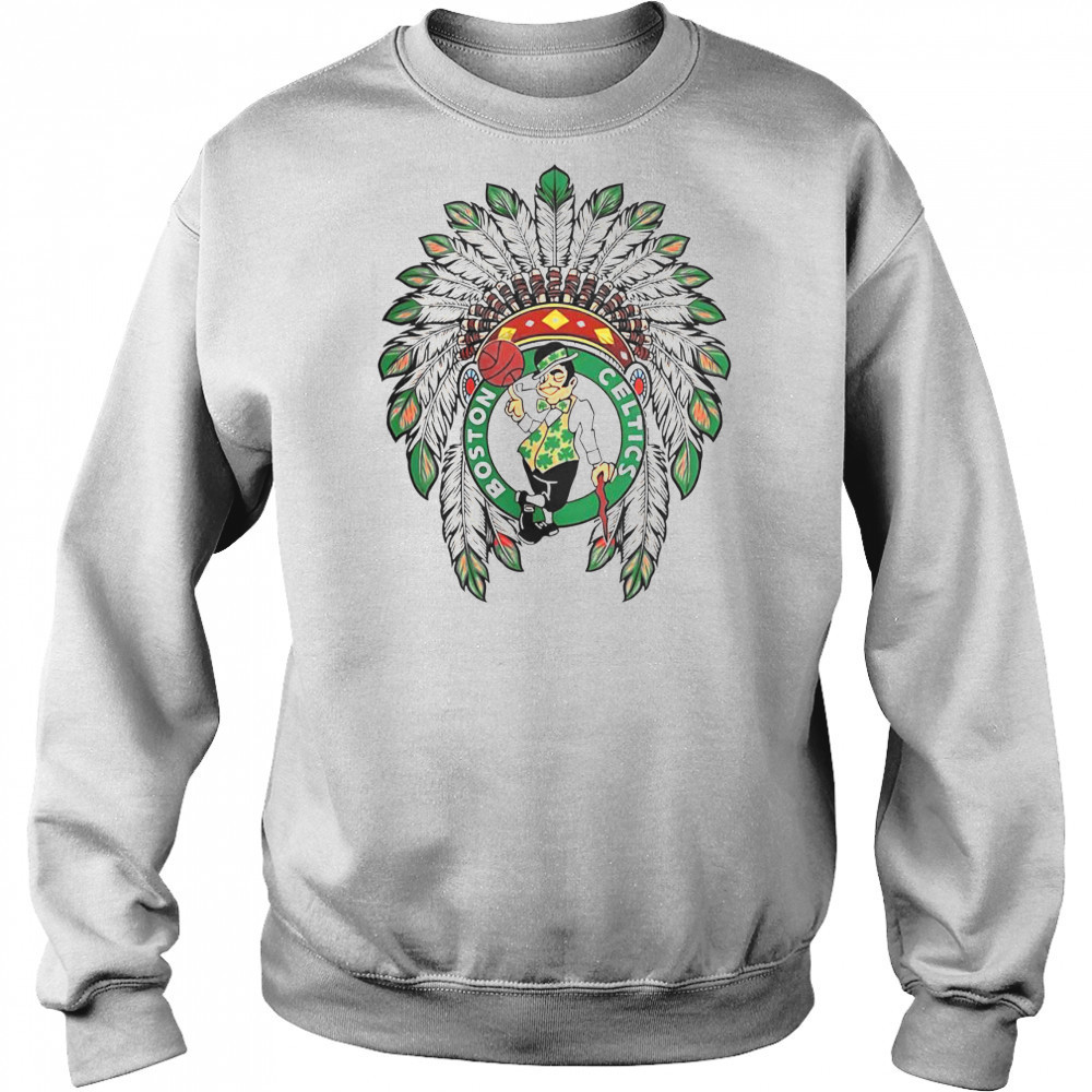 Boston Celtics Native American Logo T-Shirt Hoodie