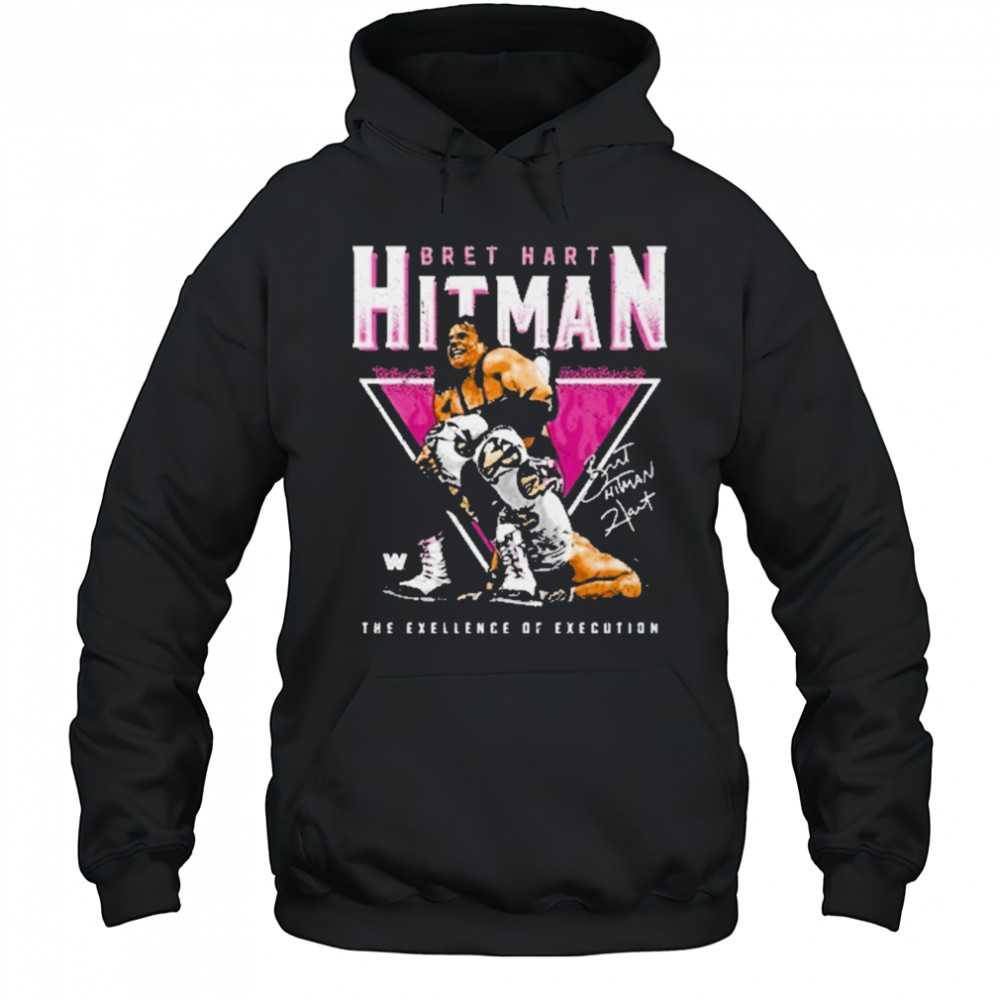 Bret Hart Sharpshooter Triangle Wht T-Shirt Hoodie
