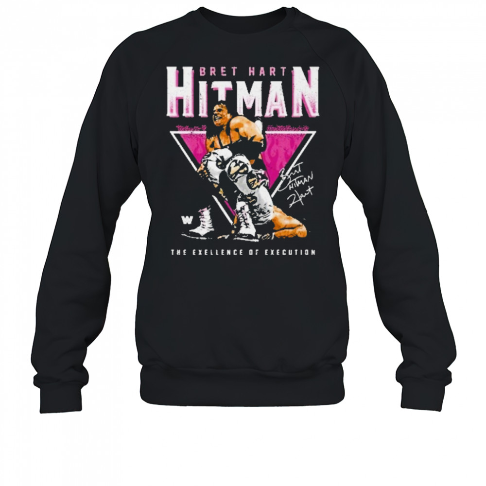 Bret Hart Sharpshooter Triangle Wht T-Shirt Sweatshirt