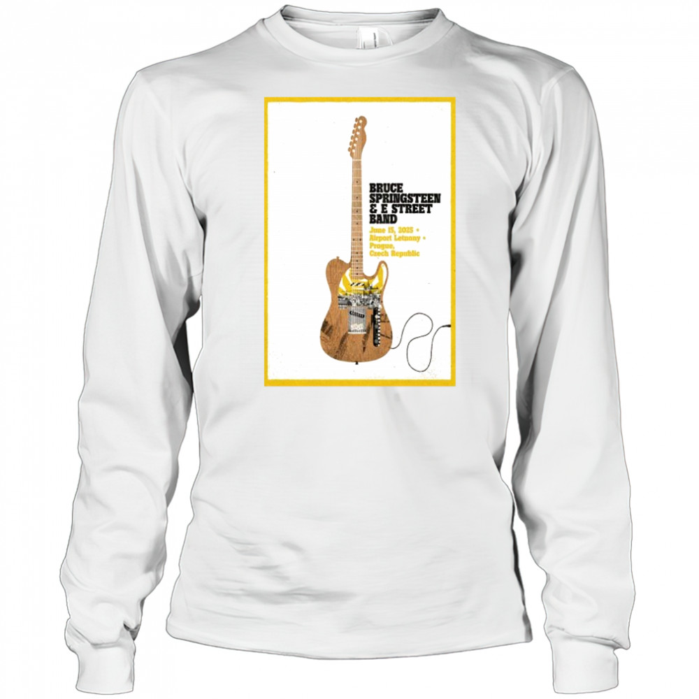 Bruce Springsteen Prague, Czech Republic June 15 2025 Poster shirt Long Sleeved