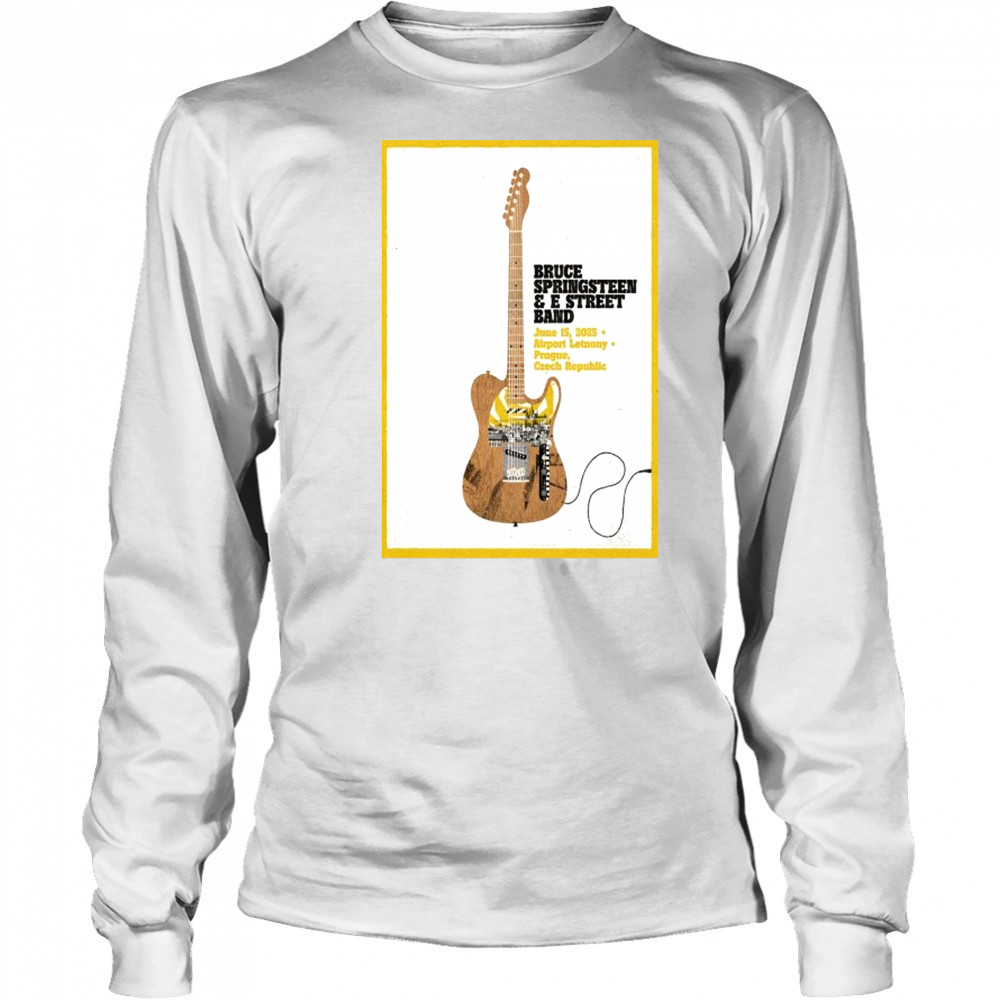Bruce Springsteen Prague, Czech Republic June 15 2025 Poster shirt Long Sleeved
