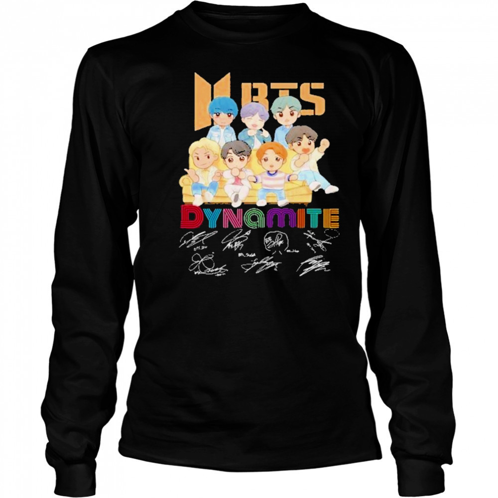 BTS Dynamite Signature Unisex T-Shirt Long Sleeved