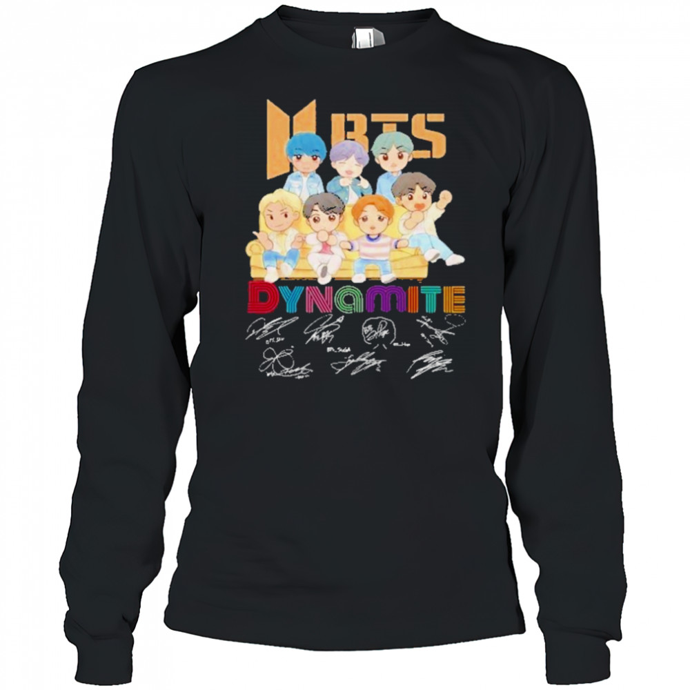 BTS Dynamite Signature Unisex T-Shirt Long Sleeved