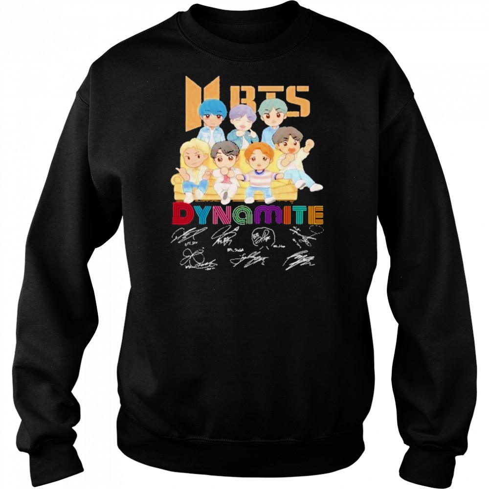 BTS Dynamite Signature Unisex T-Shirt Hoodie