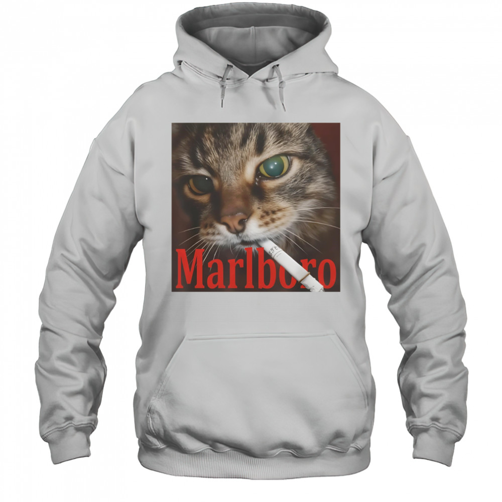 Cat smoke Marlboro shirt Hoodie