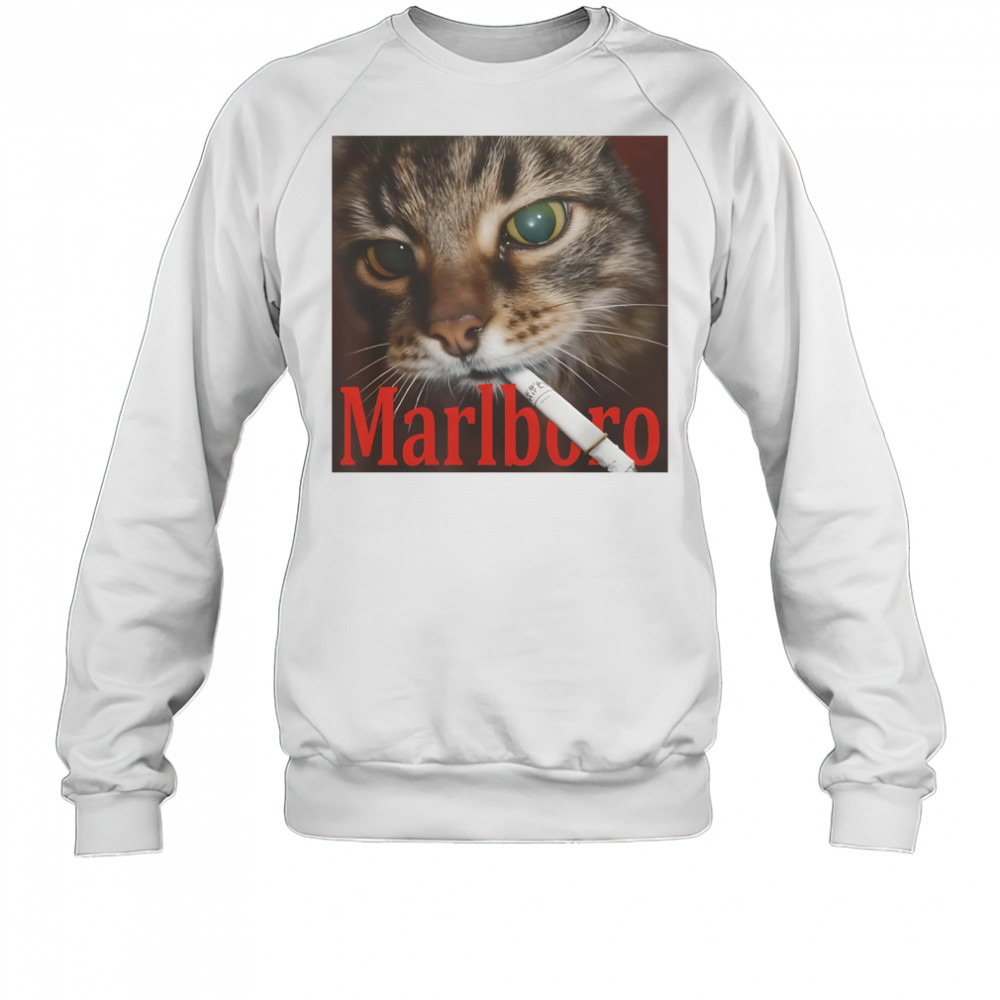 Cat smoke Marlboro shirt Sweatshirt