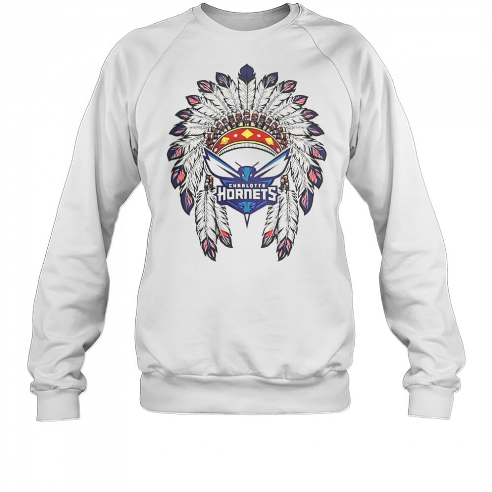 Charlotte Hornets Native American Logo T-Shirt Sweatshirt
