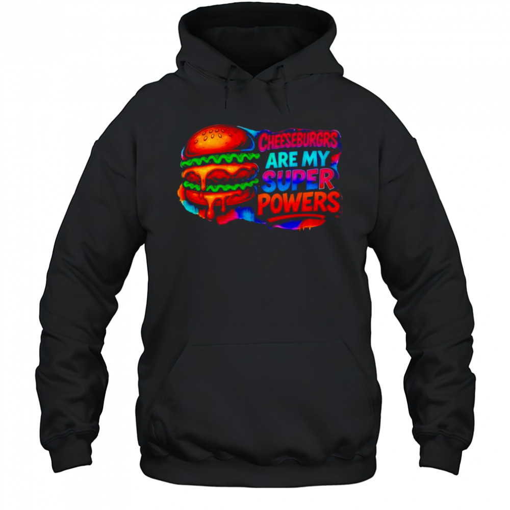 Cheeseburgrs Are My Super Powers pride shirt Hoodie