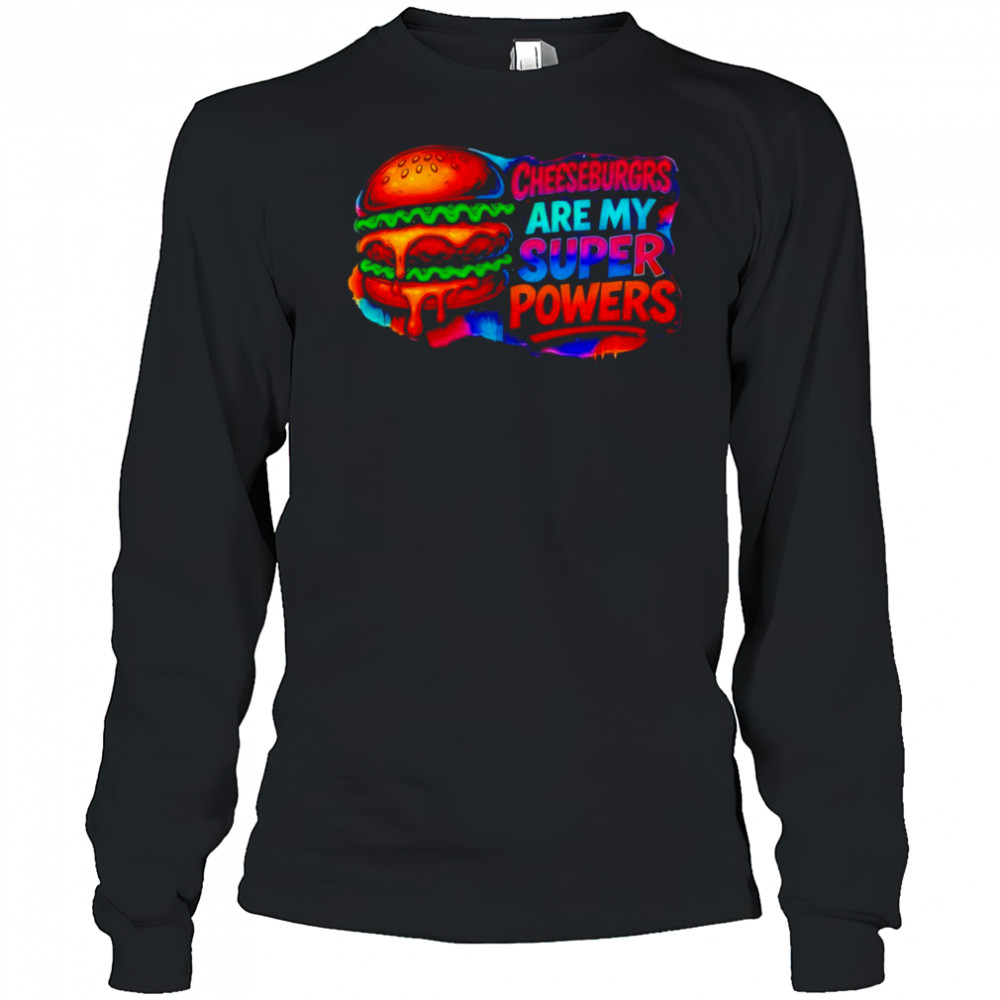 Cheeseburgrs Are My Super Powers pride shirt Long Sleeved