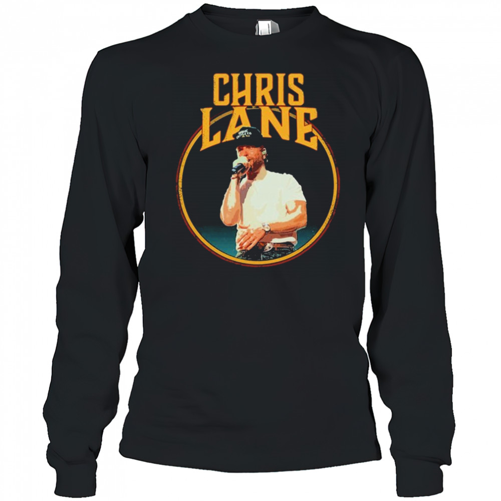 Chris Lane Boots Tour Circle Photo T-shirt Long Sleeved
