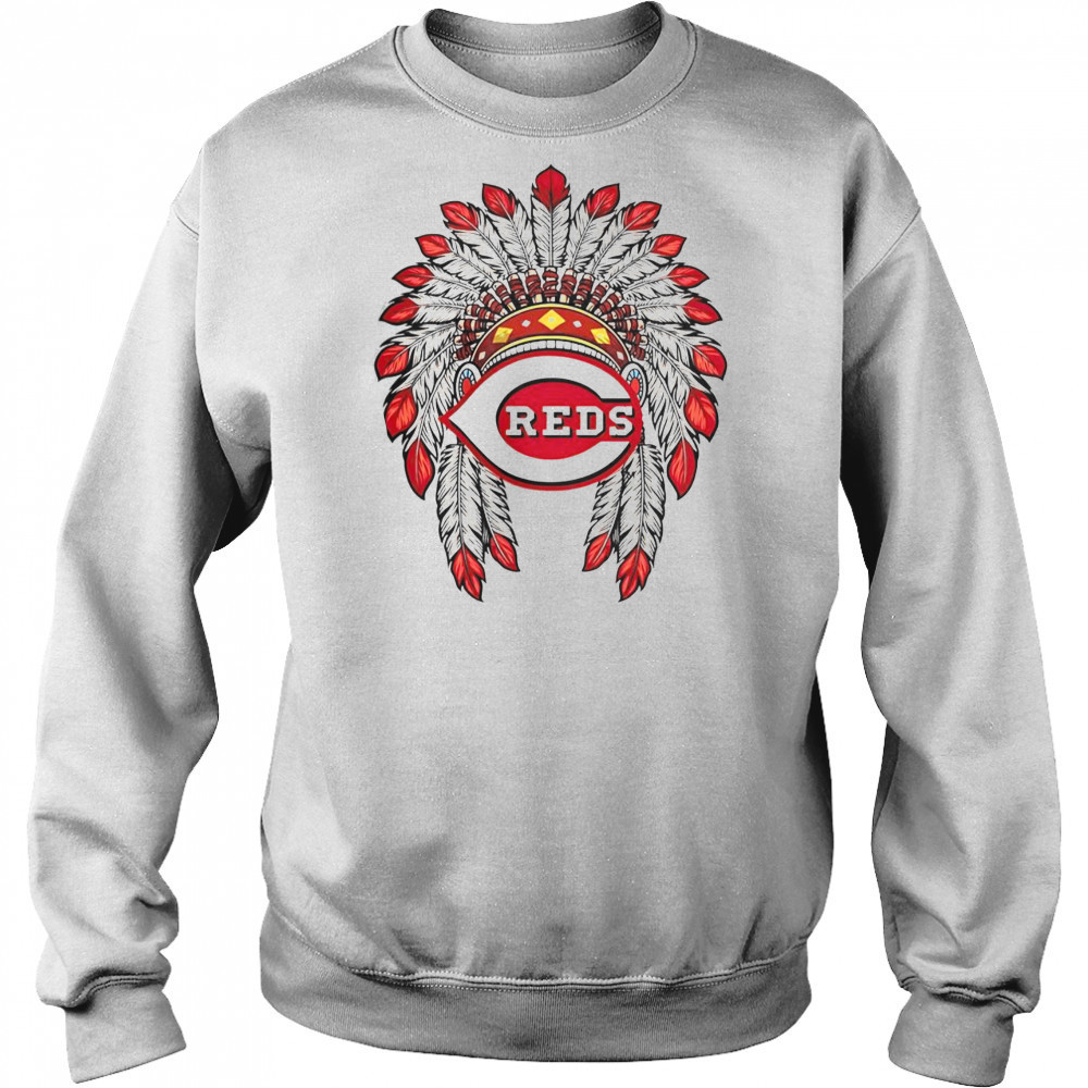Cincinnati Reds Native American Logo T-Shirt Hoodie